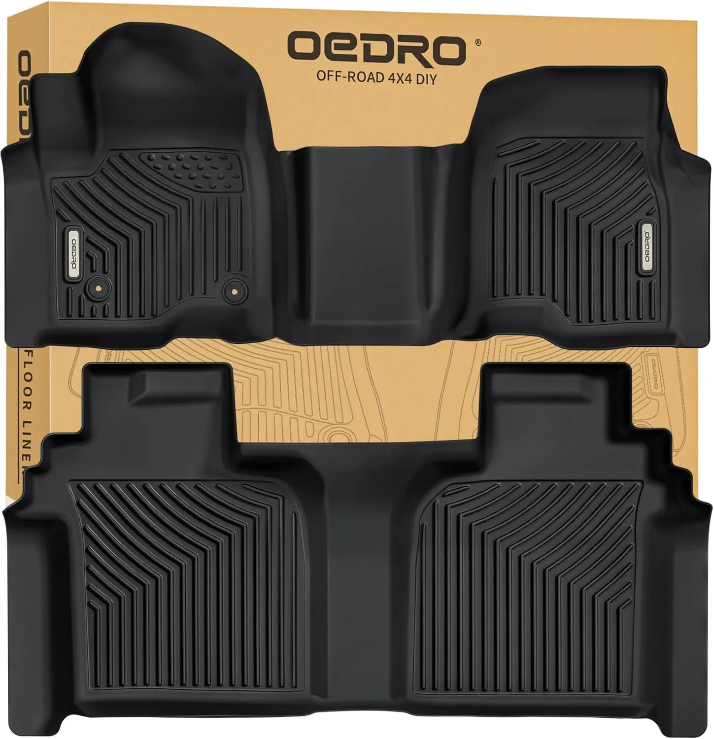 YITAMOTOR Floor Mats(Multi Styles) for 2019-2025 Chevrolet Silverado 1500/GMC Sierra 1500 & 2020-2025 Chevy Silverado/GMC Sierra 2500HD/3500HD