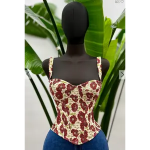 FLORAL PRINT CORSET