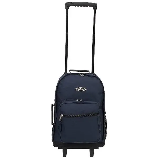 212 MAIN Everest 1045WH-NY 17 in. Telescoping Rolling Backpack, Multi-Functional Laptop Bag with Included Laptop Accessories