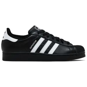 Adidas Originals Men's Black/White Superstar II Sneakers, JI0079