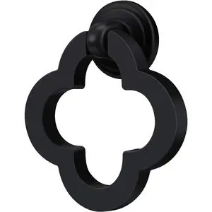 55mm 2 Pack Cupboard Cabinet Knobs, Zinc Alloy Black Solid Dresser Drawer knobs with Screws, Cupboard Knobs for Kitchen Bedroom Bathroom