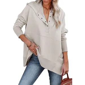 Oversized Pulllover Hoodies for Women Fall Fashion Sweatshirts Teen Girls Hooded Tunic Tops