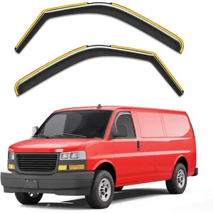 Saleago Ultra-Strong Vent Visors for 1996-2026 Chevy Express Van & GMC Savana 2500 3500 Extra Durable Window Deflectors Weather Protection Car Accessories