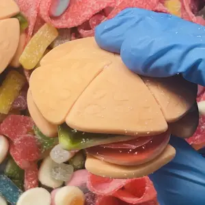 HALAL Jumbo Gummy Burger – Giant Chewy Candy Burger by Bip Gummi Zone