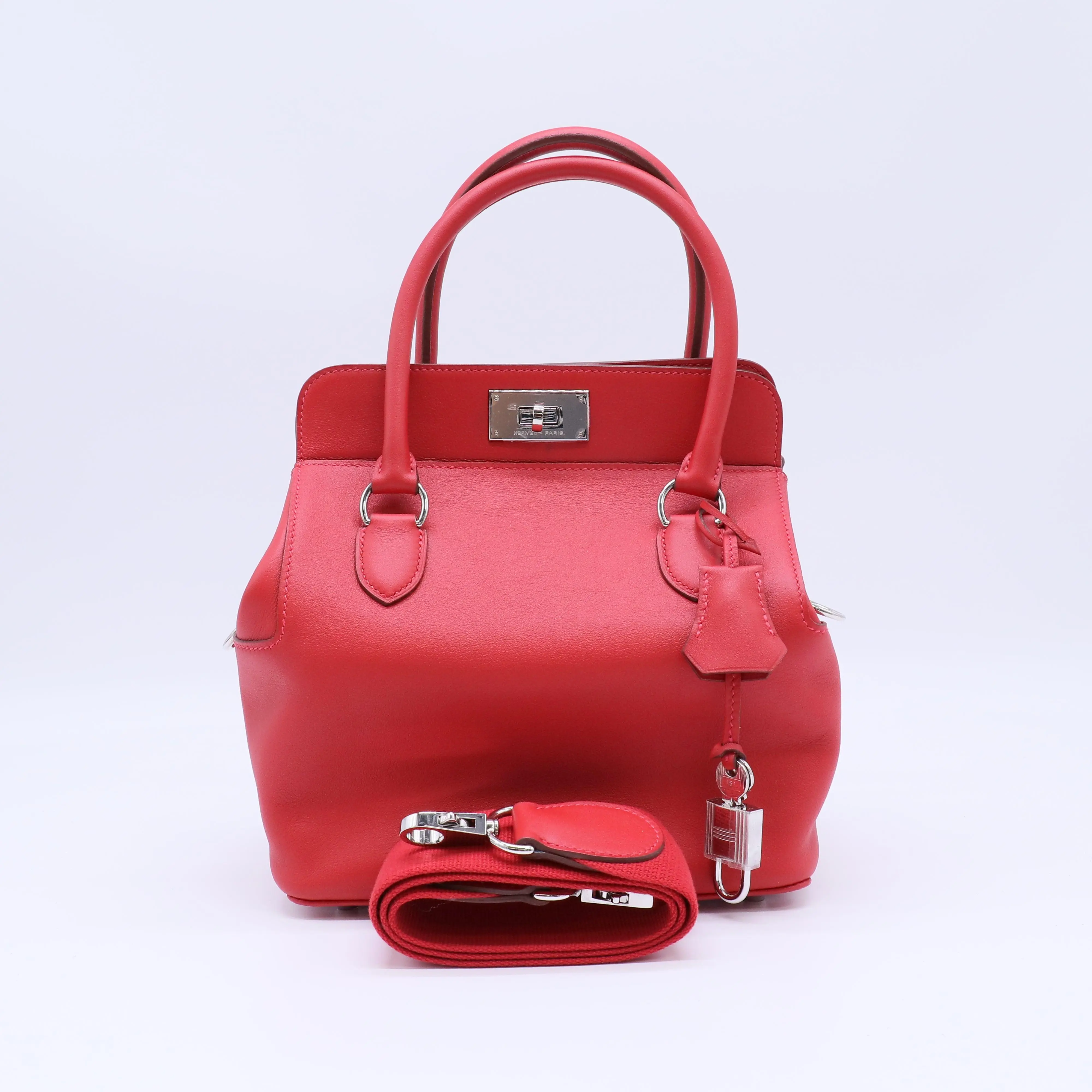 Pre-owned HERMÈS Leather Shoulder Bags Hermes Toolbox 20 Bag B21777