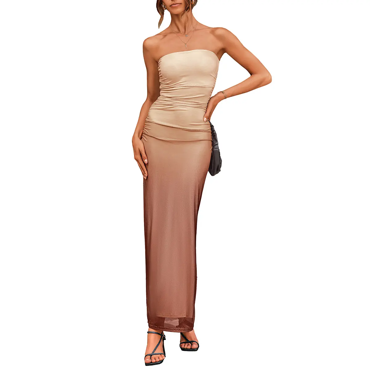 Gradient Apricot Brown