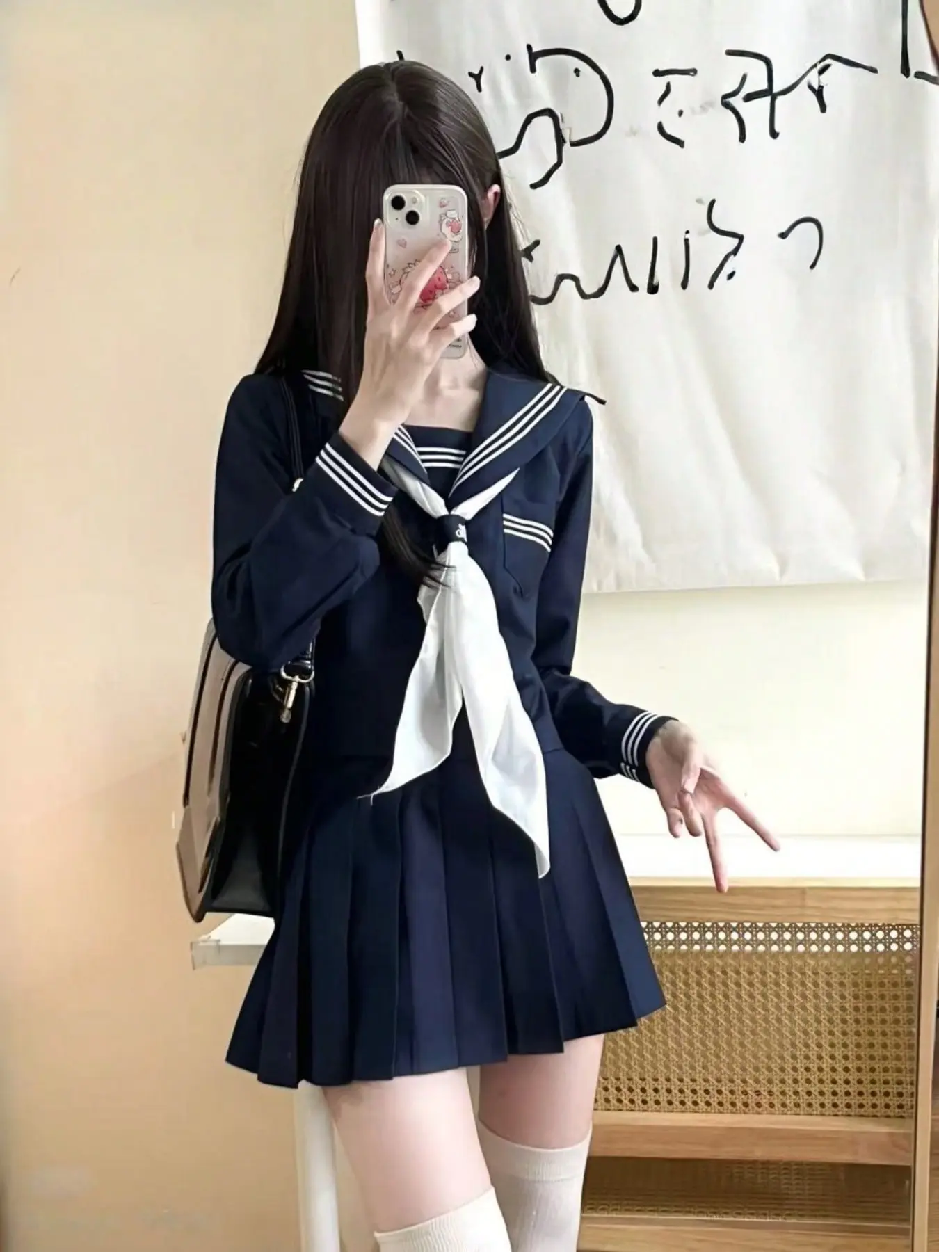 Jk Uniform Costumes Set Outfit for Students, Crisp Fabric, Loose Fit Top + Waist-Cinch Pleated Skirt, Cute Academic Style, Versatile for All Occasions