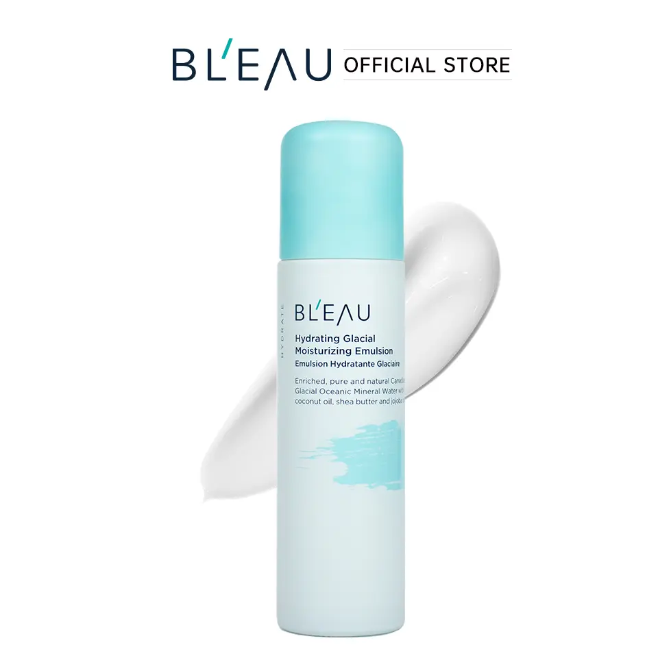 [BL'EAU Official] Hydrating Glacial Moisturizing Emulsion | Cream 95ml -Anti-Aging & Firming |  Lightweight Barrier Repair Lotion, Youthful Glass Skin