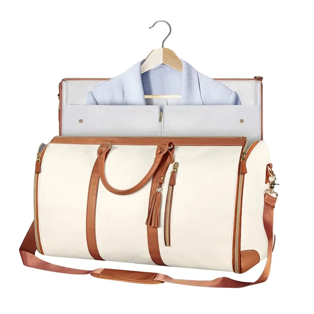 Garment Bag for Travel, Carry On Garment bag, Convertible Duffel Bag with Shoe Compartment, Multifunctional Travel Duffels, Travel Lightweight Bag, Multifunctional Luggage, Perfect for Business Trips and Weekend Getaways