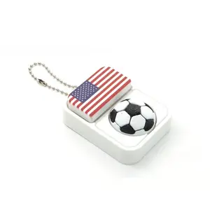 Football keychain, bag decoration,flag clicker,rotatable football,small stress-relief items,party gifts,match souvenirs,creative sports souvenirs.