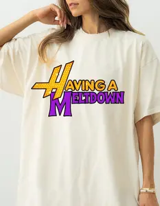 Having a Meltdown Shirt, Funny Retro Marquee Lights Tee, Movie Inspired Shirt, Summer Meme Outfit, Trendy Gift