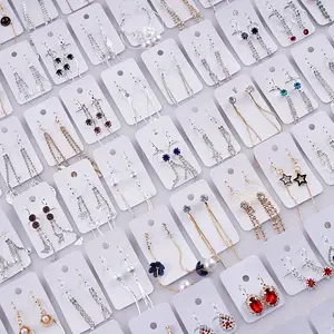 5 Sets of NEW Dangle Earrings, Gold/Silver, 100+ Designs, Unisex (Random Selection)