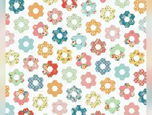 Flower Market | Grandmother's Garden Cheater Panels Multi by Elea Lutz for Poppie Cotton | FM25423