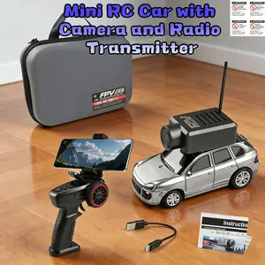 720p 2.4g Fpv Remote Control Car, Mini Magnetic Camera 120° Wide Angle Photography, High-Speed Car with Lights, Indoor Outdoor Play Toy Gift