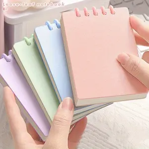 Portable A7 Pocket Notebook Set of 4, 160 Pages Mini Diary, Planner Notebook, Flip Page Style, Ideal for Classroom Vocabulary, Accounting, Office Planning