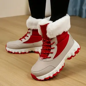 Women's Stylish Winter Boots - Slip-Resistant Fleece-Lined Snow Shoes | Trendy Comfort for Cold Weather (Cozy & Durable) - Valentine's Day gift