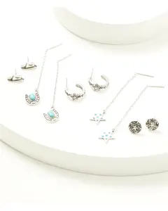 Keller Threader Charms Earring Set - 5 Piece