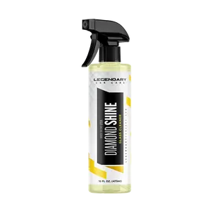 Legendary Diamond Shine Glass Cleaner - No-Streaks - Added Clarity - Tint Safe - Windshield Spray - 16oz - Crystal Clear Visibility - Cleans Tinted Windows & Screens - Cleaning