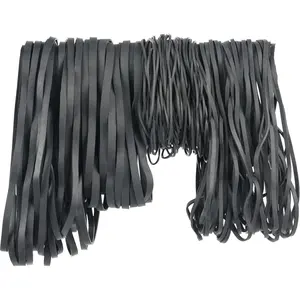 -Rubber Bands Assorted Sizes 0.5lbs large rubber bands heavy duty Elastic Bands 4 sizes black rubber band for Office supplies size#69,size#117B,size#8in,size(4-4/5" x 1/16")