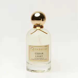 Tabbeau Cedar Light Unisex Eau de Parfum - Musk Oriental Long Lasting Cologne with Ambery Vanilla Almond & Patchouli - Warm Gourmand Vegan Fragrance with Fruity Top Notes - Woody Ethical Signature Scent - 100ml / 3.4 oz