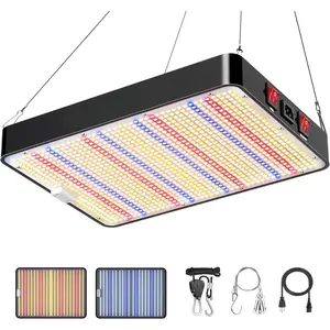 DC2000 LED Grow Light, Full  Grow Lights for Indoor  with Veg & Bloom Switches, Quiet Cooling Fan, for Seedling Veg Bloom  Growth Stages