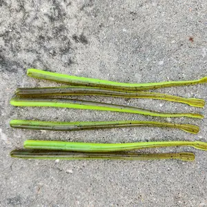 Green Pumpkin/Chartreuse Slim Daddy Drop Shot Worm