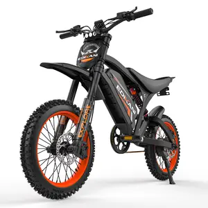 EDIKANI Off-Road Electric Bike, 48V 23AH Ebikes with 2000W Peak Power, Full Suspensions, Hydraulic Brakes for Adults