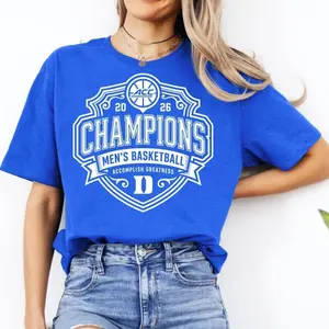 Duke Blue Devils Men's Basketball ACC Champs 2026 Royal T-Shirt, Sweatshirt, Hoodie,t, Duke Basketball Fan Gift, Blue Devils Championship Graphic Tee GRS
