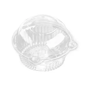 50Pcs Individual Cupcake Containers Clear Plastic Single Muffin Dome Holder for Baking and Serving