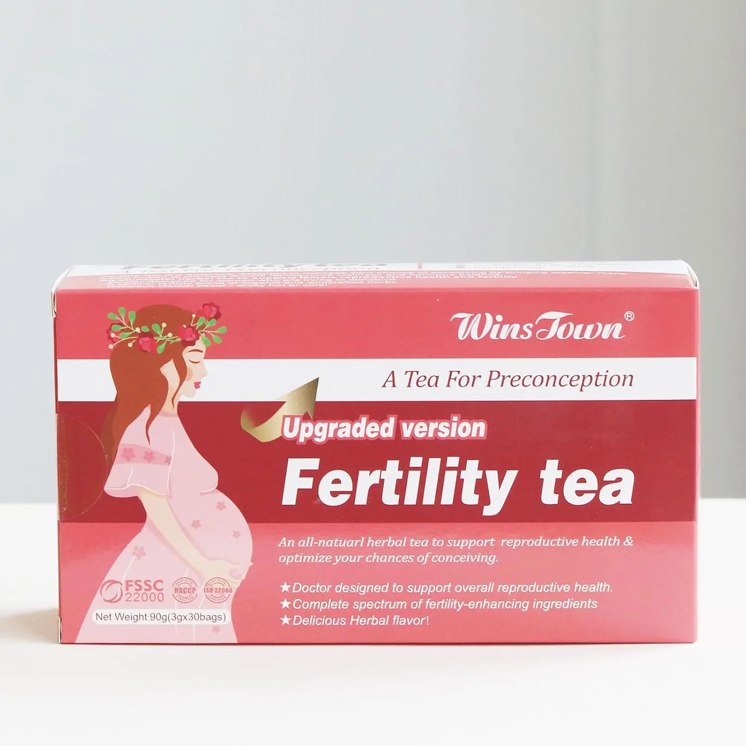 Wins Town Fertility Tea for Women Preconception Supports Ovulation Conception & Hormonal Balance 30 Tea Bags Beverage Malaysia