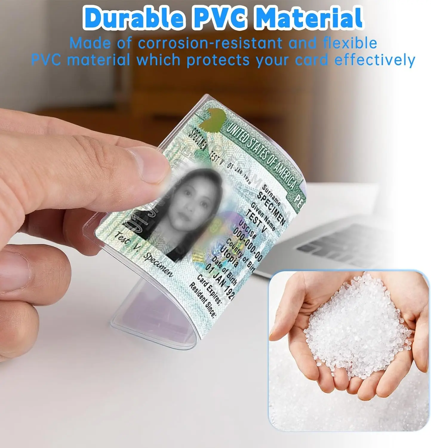 10 Pack New Medicare Card Protector Sleeves – Waterproof, Dustproof, Scratch-Resistant – Plastic Card Holder for Wallet, 31 Mil Clear PVC Card Sleeves, Fits Credit Cards, Business Cards, Social Security Cards, ID Cards