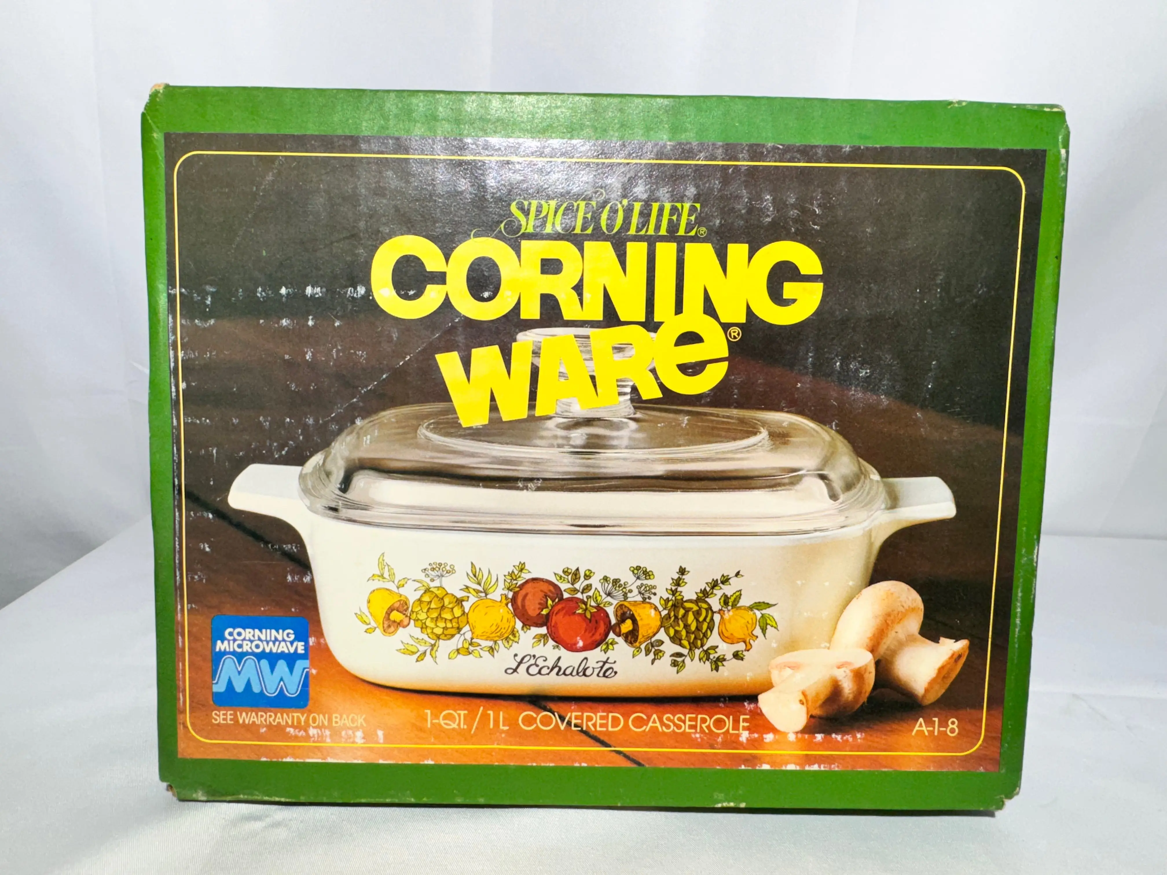 Corning Ware 1 Quart Covered Casserole Dish A-1-B – Spice of Life Pattern – Unopened Box