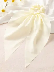 1pc Women's Hair Scrunchie, Minimalist Elegant Style In Yellow, Purple, Green, Pink, White Bright Colors, Suitable For Casual, Holiday Outfits Hair Ties Ponytail Holders Running Travel Essentials Hair Accessories Holiday Accessories