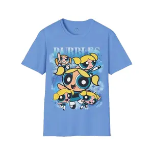 Bubbles Powerpuff Girls - Unisex T-Shirt Round Neck Top