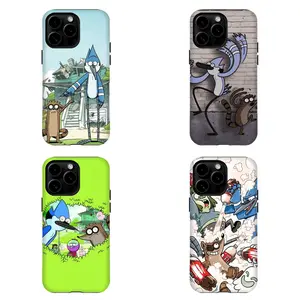 R3gular Sh0w Phone Case |   M0rdecai & Rigby Cartoon Shockproof Hard Cover For iPhone 17 Pro Max 16 15 14 13 12 11 for Samsung S21 S22 S23 S24 S25 Phone Case |   Tough Phone Case |   gift for him for her |   Best Gift Custom Protective