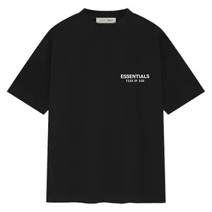 Fear of God Essentials Classic Short Sleeve Tee Jet Black Authentic Brand New Fashion Streetwear Hypebeast Limited Gift