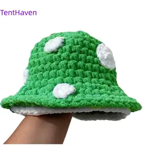 2026 Handmade Mushroom Design Crochet Hat Comfortable and Warm Knitted Hat