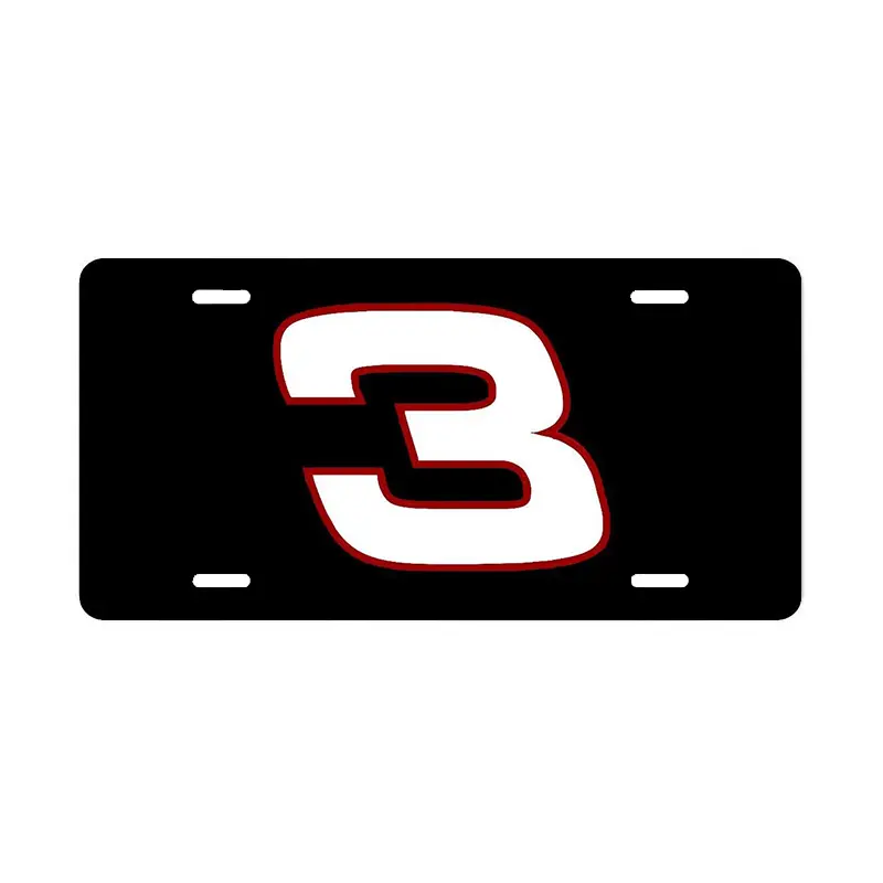 warning,funny,private,solicit,decorative,Dale Earnhardt 3 Black Automotive Vanity License Plate, Hunting Moms' Vehicle Accessory - Lightweight Metal, Pre-Drilled Holes, Easy Installation