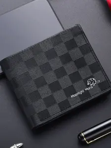 Men's High-End Leather Wallet, Ultra-Thin Portable ID Card Holder, Short Money Clip, Stylish and Durable, Perfect for Daily Use, Leather Bifold Wallet