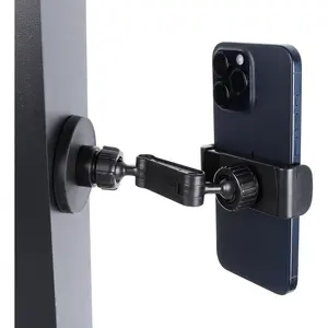 Gym Magnetic Phone Holder Mount Attach to Metal Surface, 360° Rotatable Heavy Duty Magnet Phone Mount for Gym Workout Record, Compatible with iPhone, Samsung, All Cell Phone