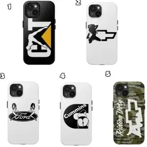 Automotive Pin-Up Phone Case Set  CAT, Chevy, Ford, Cummins & Riding Dirty Designs  Case iPhone X XS 11 12 13 14 15 16 17 ProMax