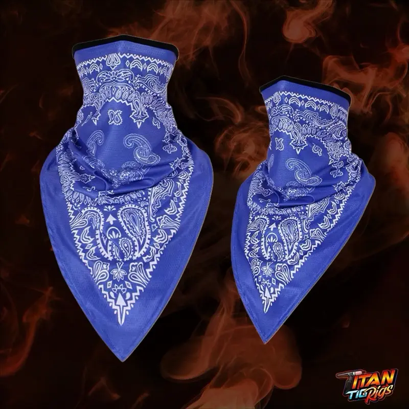 Titan TigRigs Paisley Print Bandana Head Wrap for Welders - Soft Fabric, Breathable Material, Arc Radiation Protection & All-Day Comfort