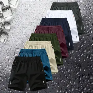 8 Pack Men's Quick Dry Breathable Shorts CasualSports Style Wrinkle Resistant Textured DesignPolyester Blend Solid Color Reflective StripsSuitable for Running Football BadmintonBasketball Ping Pong Weightlifting