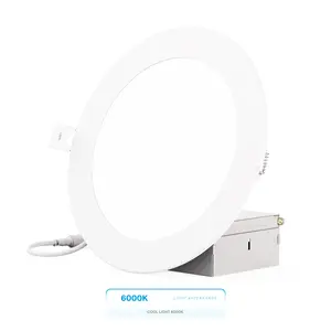 6-Inch 6000K Clear White Recessed LED Downlight, 12W, 1050 Lumens, Triac Dimming, Wet Rated