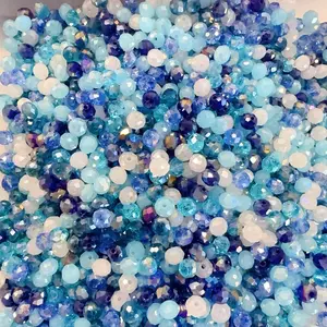 8mm 1000pcs faceted glass beads wholesale