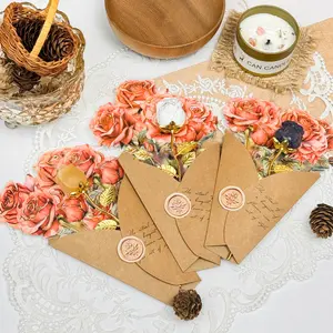 [Video Order] 1 Count Crystal Roses Card Bouquet Gift/size:6.2 inch/Anniversary Auspicious Birthday Daily Engagement Wedding Accessory Ornament Gift Friend Family Girlfriend