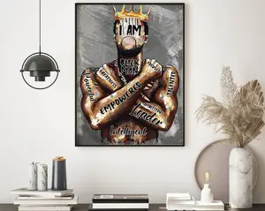 Black King Poster, I Am Black Man Poster, Black Man Poster, African American Poster, Black Man Wall Art, Black King Print, Home Decor