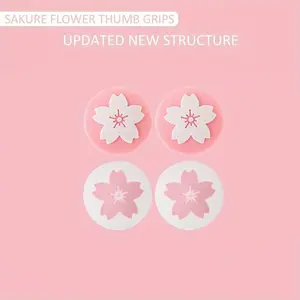 Sakura Design Thumb Stick Grip Cap, Joystick Cover, Gamepad Thumbstick Case, Console Accessories for Nintendo Switch Switch OLED Switch Lite