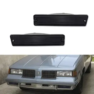 2pcs Smoke Front Bumper Parking Signal lamps Lights For 1981 1982 1983 1984 1985 1986 1987 1988 Oldsmobile Cutlass Supreme,Replace OEM 22511039, 22511038