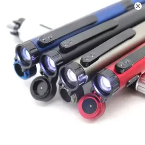 2pack Emergency 6-In-1 Multi Function Pen Compass Ballpoint Pen Flashlight Pen Mobile Phone Holder Compact Screwdriver Pen Travel, Retractable Pocket Tool Suitable for On-the-Go Repairs, DIY & Outdoor Emergencies - Compact & Portable(Black&Silver)